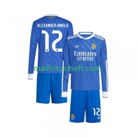 Maillot de Foot Real Madrid Trent Alexander-Arnold 12 Troisième 2025-26 Manches Longues - Enfant